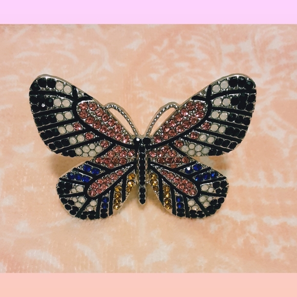Roman Other - Roman brand rhinestone butterfly decor - EUC